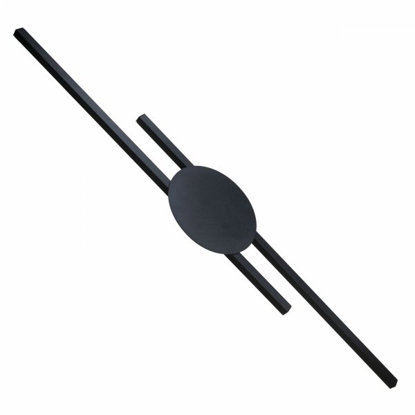 Nowoczesna lampa ścienna kinkiet LED podwójna listwa czarna minimalistyczna JAVA II BLACK 1367 TK-Lighting