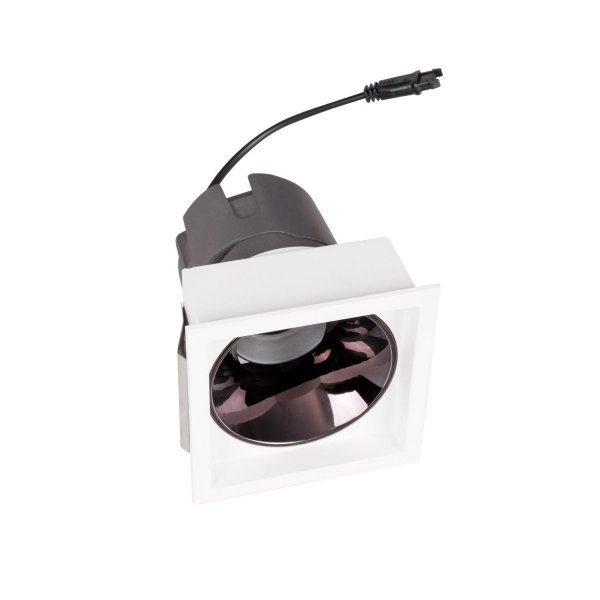 Oprawa wpustowa do skompletowania minimalistyczna okrągła biała aluminiowa Spilio H190.04 MAXLIGHT 