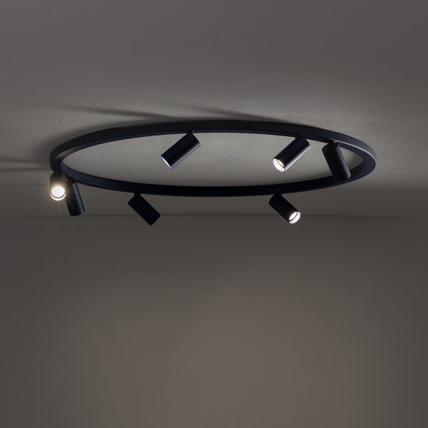 Nowoczesna lampa sufitowa granatowy minimalistyczny plafon FOURTY ROUND VII NAVY BLUE 11947 Nowodvorski Lighting 