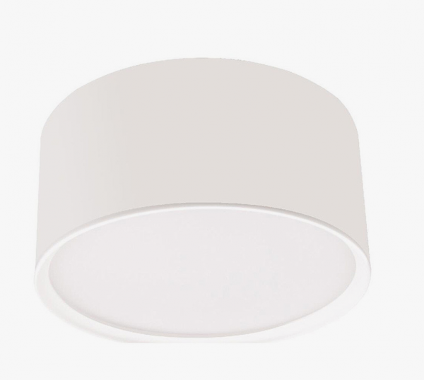 Nowoczesna hermetyczna oprawa sufitowa natynkowa plafon LED tuba spot sufitowy aluminium biały KENDAL LP-6331/1C IP54 WH Light Prestige CCT