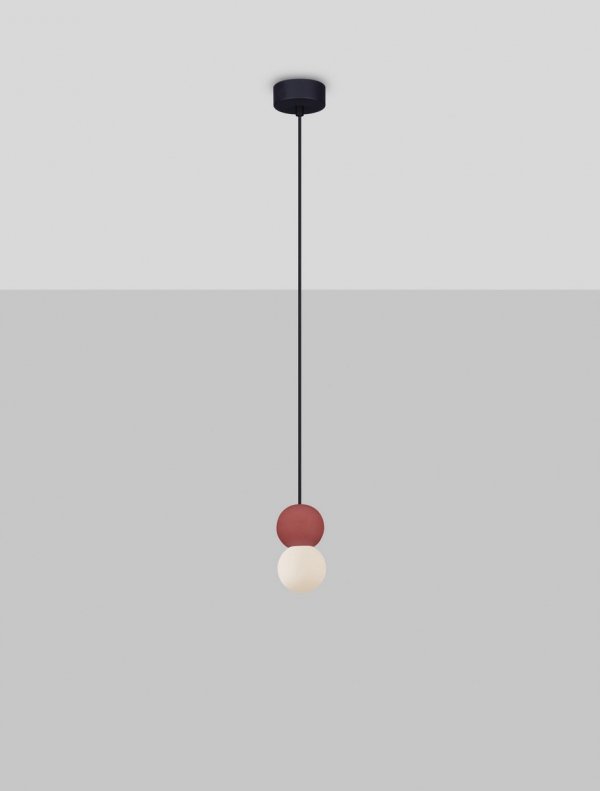 Lampa wisząca betonowo szklane kule IBAGUE LE44661 Luces Exlusivas