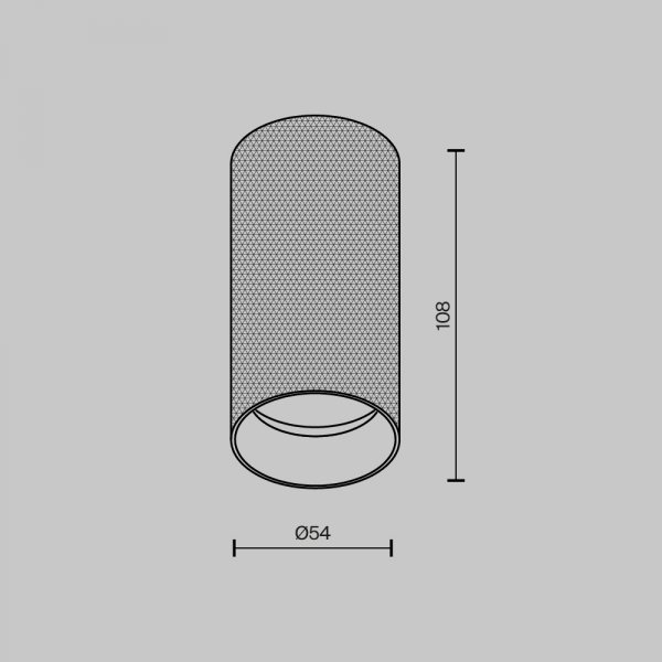  Lampa sufitowa plafon tuba klasyczna nowoczesna aluminium czarna Artisan MAYTONI C080CL-01-GU10-B
