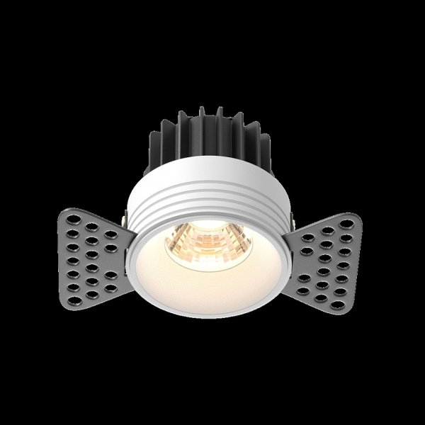 Biała Oprawka Wpuszczana Downlight Round Maytoni DL058-7W3K-TRS-W