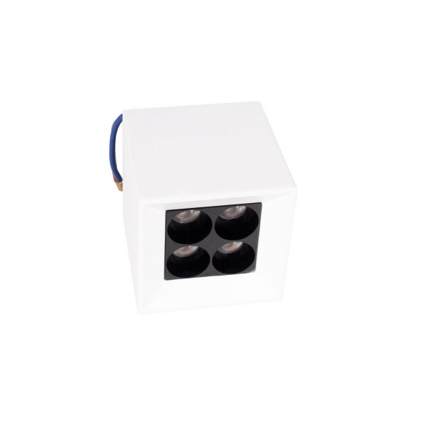 Lampa sufitowa plafon LED minimalistyczna klasyczna kwadratowa biała aluminiowa X-line C0251 MAXLIGHT 
