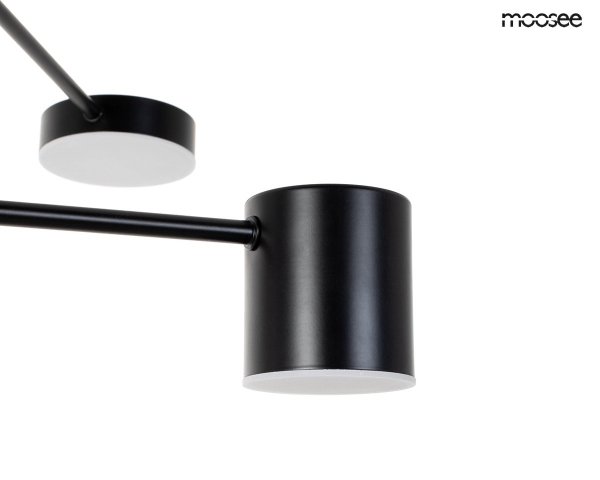 Nowoczesna czarna lampa wisząca Piazetta Moosee szklane MSE1501100140 led 6W 3000K