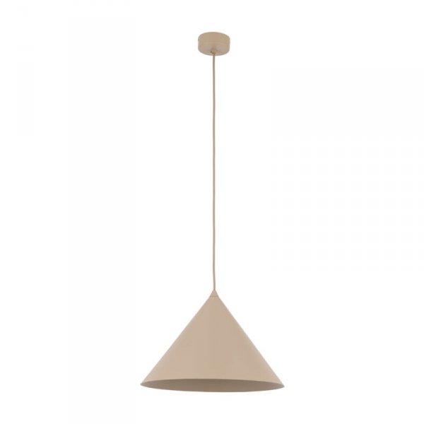 Lampa wisząca stożkowy klosz beżowa CONO L 10621 TK-LIGHTING