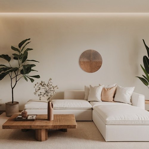 Dekoracyjny nowoczesny drewniany kinkiet ścienny okrągły w stylu boho LUNAR WOOD 11015 TK-Lighting