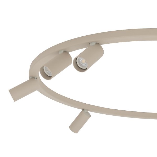Nowoczesna lampa sufitowa beżowy minimalistyczny plafon FOURTY ROUND VII BEIGE 11948 Nowodvorski Lighting 