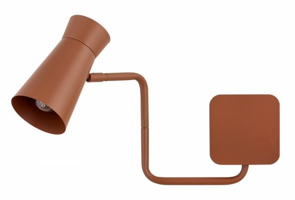 Designerski kinkiet w kolorze terakoty nowoczesny regulowany wysięgnik klasyczny minimalistyczny LORD 8882 Argon 