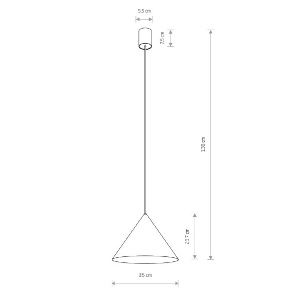 Zielona lampa wisząca ZENITH M Sage green 11485 Nowodvorski Lighting