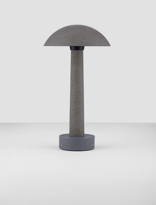 Lampa zewnętrzna do ogrodu stojąca LED czarna wykonana z cementu minimalistyczna nowoczesna niska IP65 Luces Exclusivas