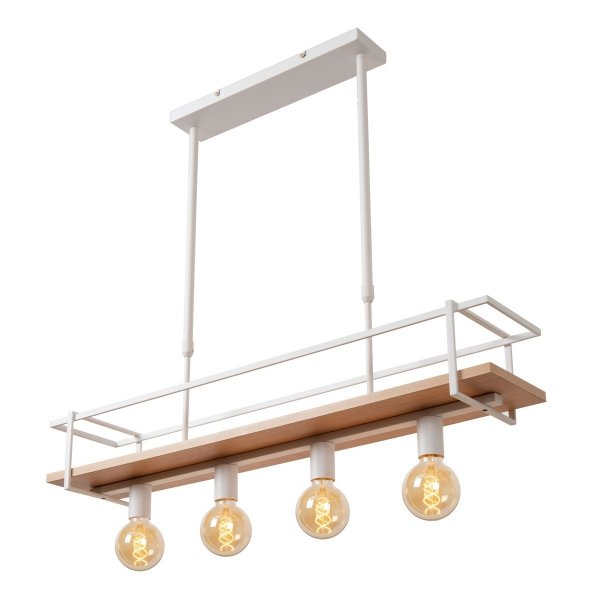 Biała Lampa Wisząca Loft MIONGA 21432/04/31 LUCIDE