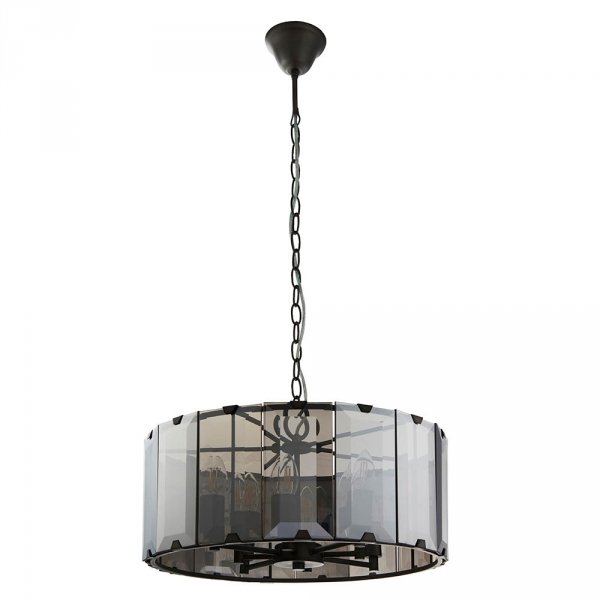 Szklana Lampa Wisząca Dymiony Klosz CLOONEY 61294 ENDON