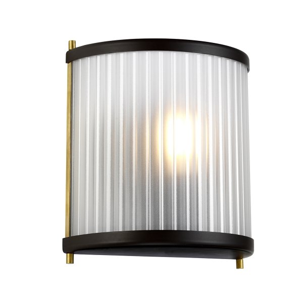 Kinkiet Corona 1 źródło światła stary brąz / stary mosiądz uniwersalny retro szklany DL-CORONA1-BAB ELSTEAD LIGHTING
