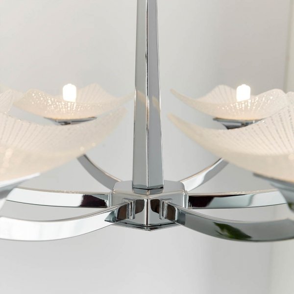 Designerska Sufitowa Lampa Wisząca Chrom AYRES AYRES-6CH ENDON