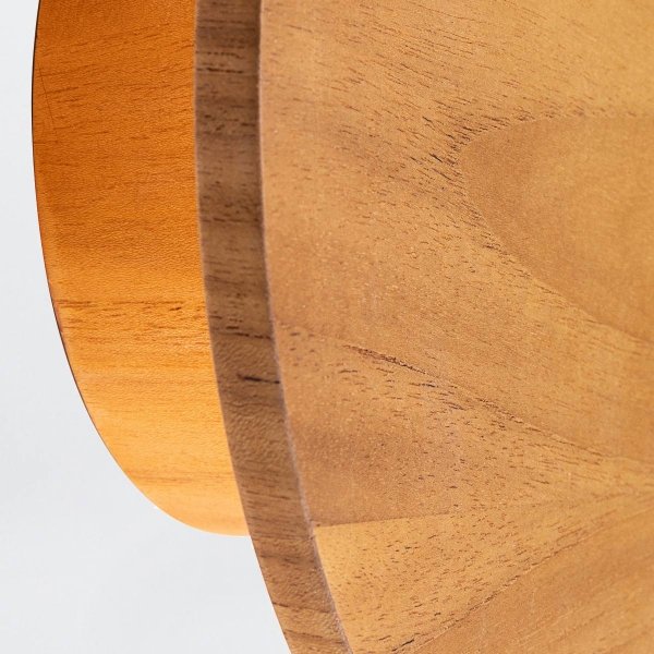 Nowoczesny drewniany okrągły kinkiet LED 8W CLEAN QN-CLEAN-LED-WB-25-TEAK