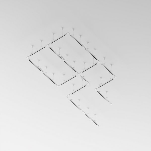 Natynkowy/zwieszany szynoprzewód do systemu 3-fazowego aluminium biały Busbar trunkings Trinity MAYTONI TRX005-311W