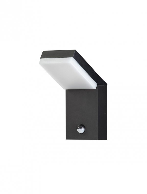 Minimalistyczny kinkiet ścienny zewnętrzny klasyczny LED aluminiowy kolor antracyt podświetlający elewację IP65 SIRELIA LE75156 Luces Exclusivas