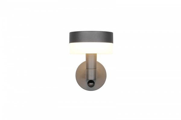 Kinkiet zewnętrzny LED kolor antracyt aluminiowy designerski minimalistyczny klasyczny uniwersalny czujnik ruchu MACKENZIE IP54 230569142 Trio