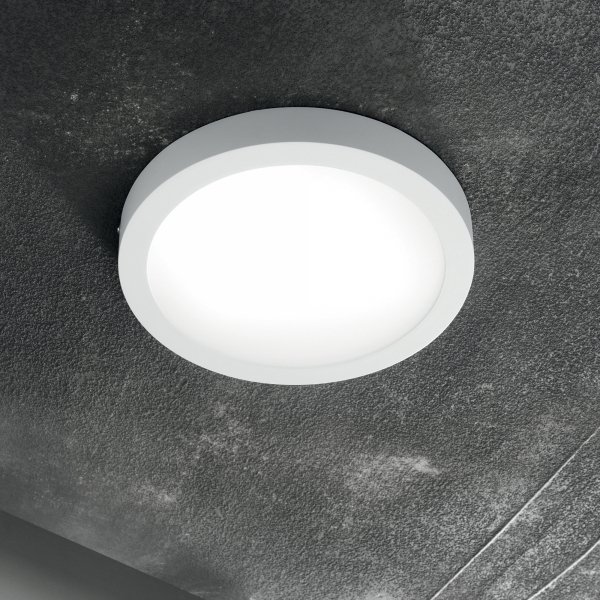 Okrągła Biała Lampa Sufitowo Ścienna UNIVERSAL 240367 IDEAL LUX