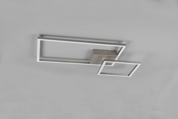 NOWOCZESNY PLAFON SUFITOWY LED 25W SREBRNY PADELLA R62642407
