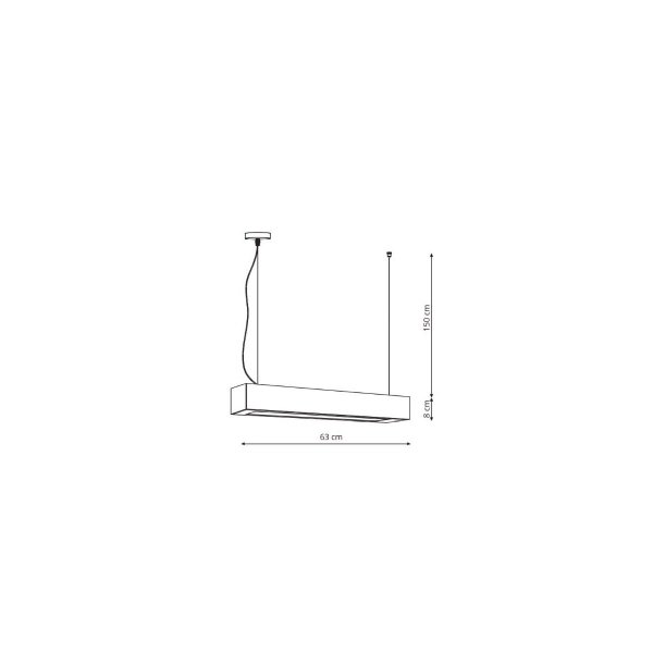 LAMPA WISZĄCA BELKA NAD STÓŁ LIGHT PRESTIGE IBROS CCT 18W LP-7001/1P 20 BK-63 18 CCT CZARNA LAMPA WISZĄCA LISTWA LED