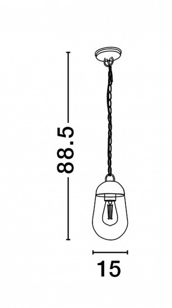 Lampa Wisząca Zewnętrzna JUCHITAN LE71501 LUCES EXCLUSIVAS