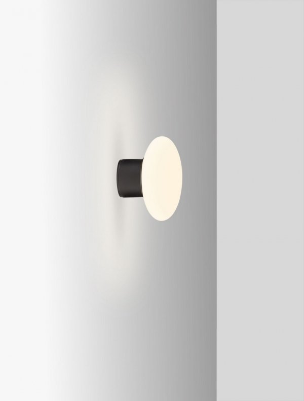 Plafon/kinkiet zewnętrzny LED okrągły szklany klosz minimalistyczny nowoczesny IP65 TARANZO LE75258 Luces Exclusivas