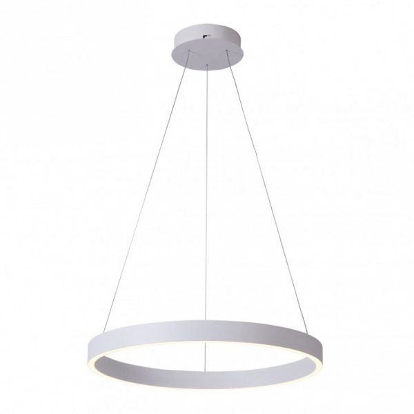 Biała Nowoczesna Okrągła Lampa Wisząca Dwustronna LED BRASCO UP DOWN PND-56215D-060RPC-WH-3KS4K-TRDIMM ITALUX