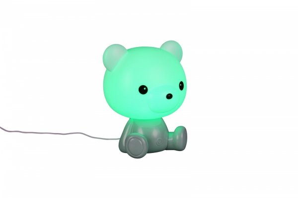 Nowoczesna lampa stołowa nocna LED dziecięca zielona dekoracyjna na komodę biurko zmiana kolorów CUTIE R57991115 Rl