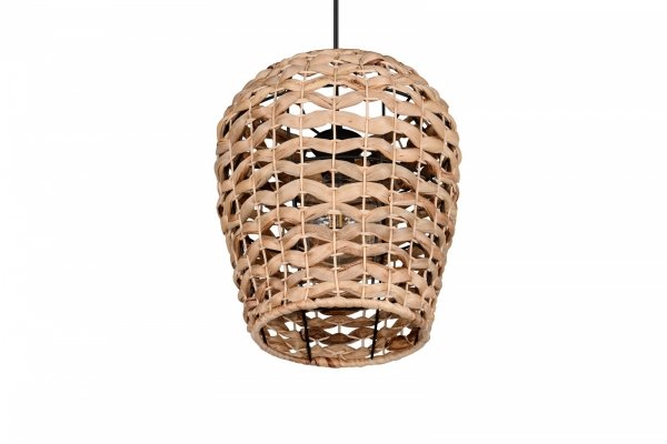Lampa wisząca pleciona hiacynt wodny kolor naturalny owalna boho rystykalna industrialna minimalistyczna JEAN R36221036 Rl