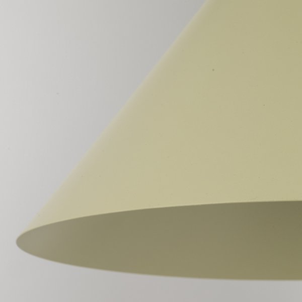 Lampa wisząca stożkowy klosz w pistacjowym kolorze do designerskich art deco wnętrz CONO L 11419 TK-LIGHTING