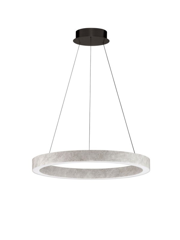 Nowoczesny okrąg na okrągłej podsufitce Luces Exclusivas