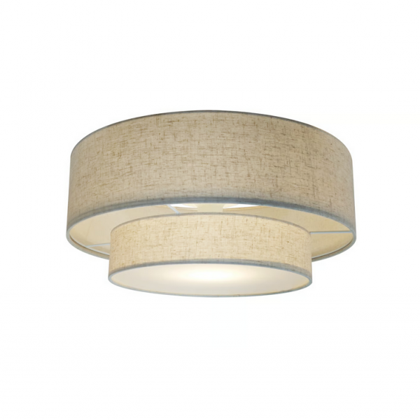 Beżowy abażurowy plafon sufitowy Malodin 2512436009 Nordlux