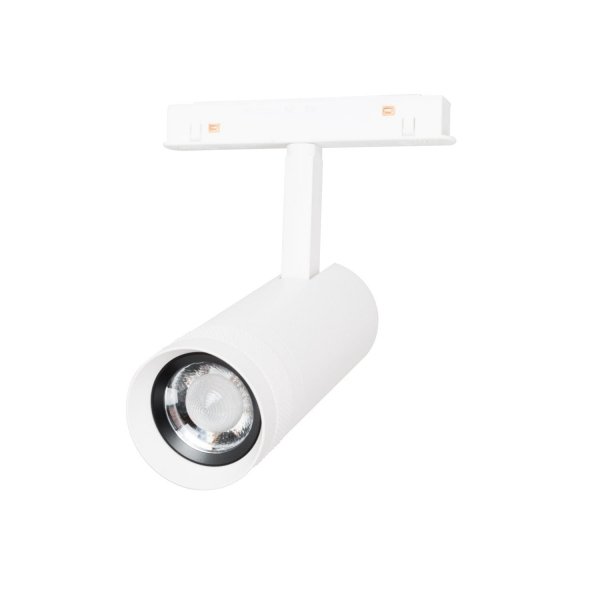 Reflektor do szynoprzewodu magnetycznego LED biała tuba minimalistyczna nowoczesna regulowana On-Off M0041N MAXLIGHT