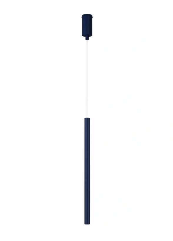 Lampa wisząca granatowa tubka zwis rurka minimalistyczna dekoracyjna Sopel 41826 Sigma