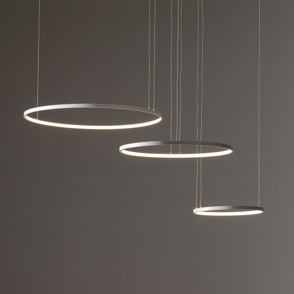 Nowoczesna biała lampa wisząca LED potrójny okrąg CIRCOLO 11649 Nowodvorski Lighting