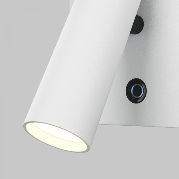 Lampa ścienna kinkiet nowoczesny regulowana tuba LED aluminium biały możliwość ściemniania Aron MAYTONI C179WL-L7W2.7K-DE