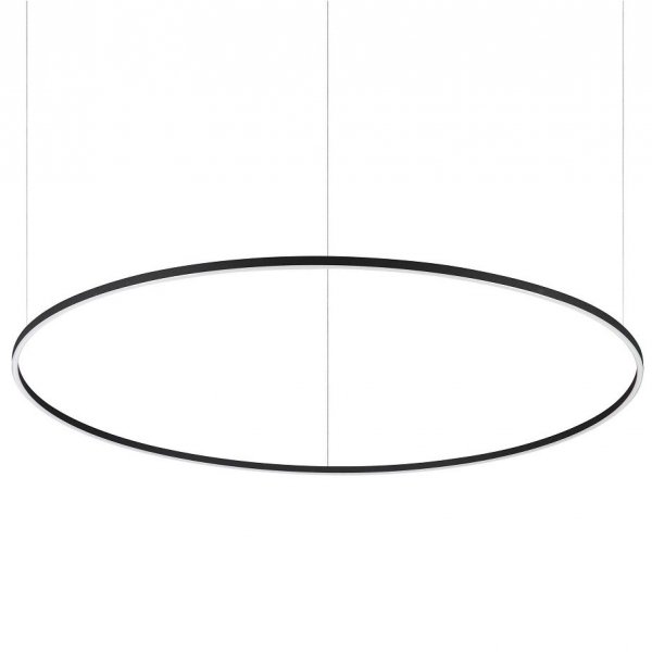 NOWOCZESNA LAMPA WISZĄCA RING LED CZARNY OKRĄG IDEAL LUX 285061 ORACLE SLIM D150 ROUND 3000K