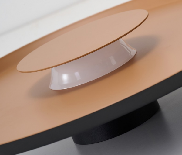Nowoczesny kinkiet ścienny LED brązowy okrągły 50cm minimalistyczny dekoracyjny OTTO AZ7280 Azzardo