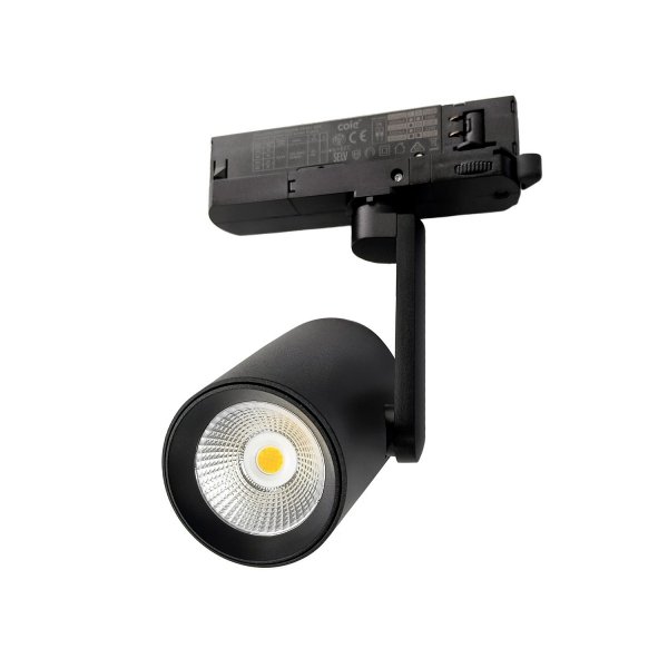 Czarny Reflektor do szynoprzewodu LOTTE TRACK 3LINE 25W CCT SWITCH BK