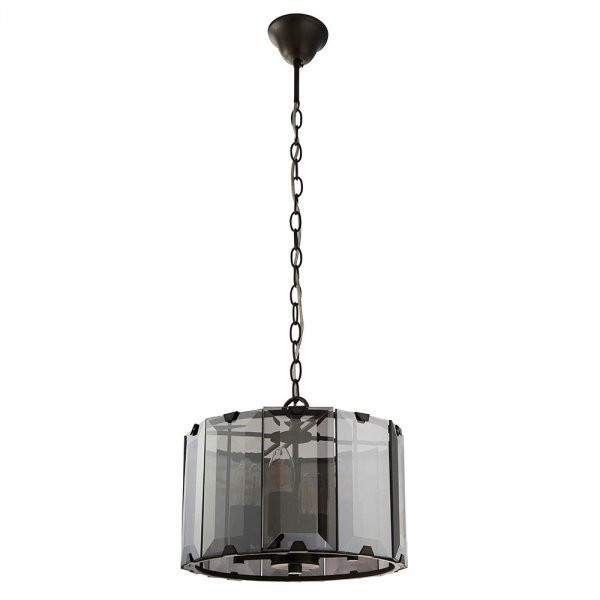Szklana Lampa Wisząca Dymiony Klosz CLOONEY 61281 ENDON