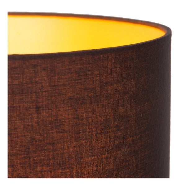Czarno Złota Lampa Stojąca Abażurowa MAYA 45709/81/30 LUCIDE