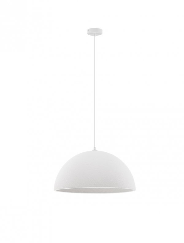 Nowoczesna biała lampa wisząca półokrągły klosz minimalistyczna uniwersalna skandynawska  NAVIRTA LE45340 Luces Exclusivas