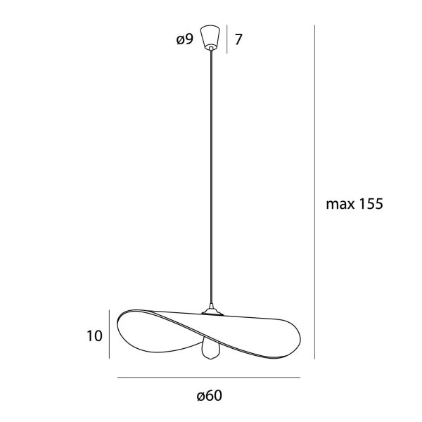 Lampa Wisząca Okrągła Boho NAP P0581 MAXLIGHT