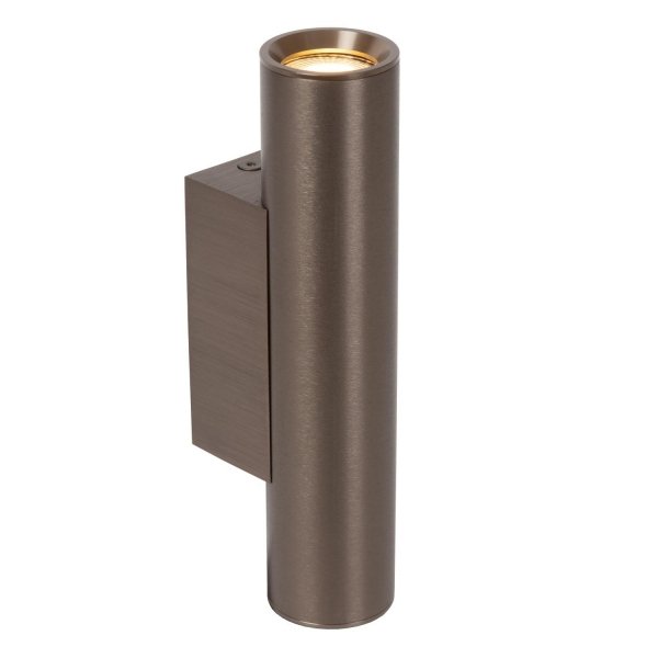 Nowoczesny reflektor ścienny brązowa tuba uniwersalna minimalistyczna aluminiowa DUPLA 09243/02/97 Lucide