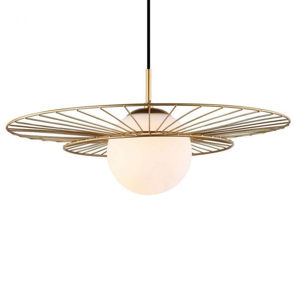 LAMPA WISZĄCA DESIGN ITALUX SARAH MDM-4000/1 GD ZŁOTA INDUSTRIALNA