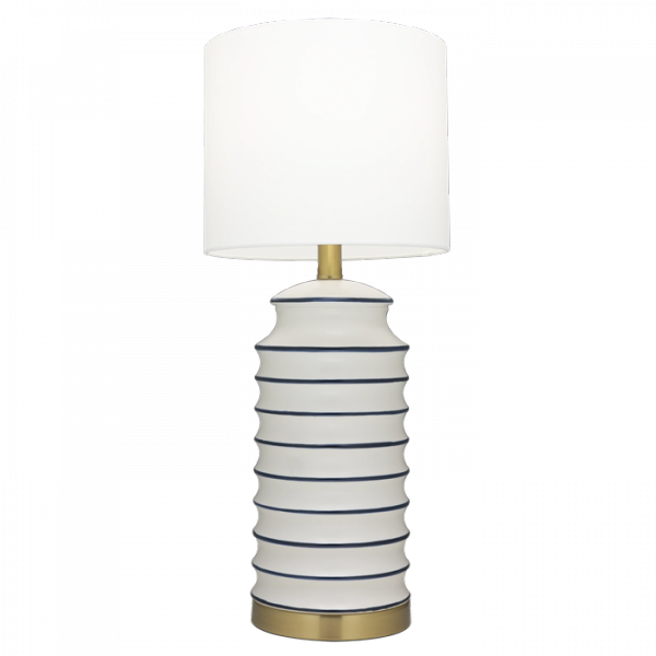 Designerska Lampka Stołowa Biała COASTAL T01026BR-WH COSMO LIGHT
