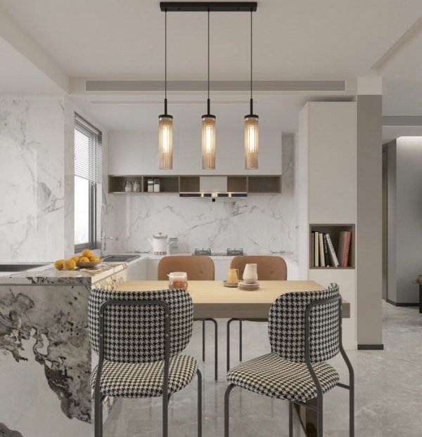 Lampa wisząca Malika czarny PL0140-3 Yaskr E27