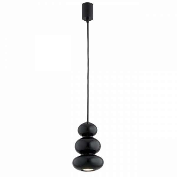 Designerska lampa wisząca czarno ciemna zieleń szkło ORLANDO PLUS 8827
